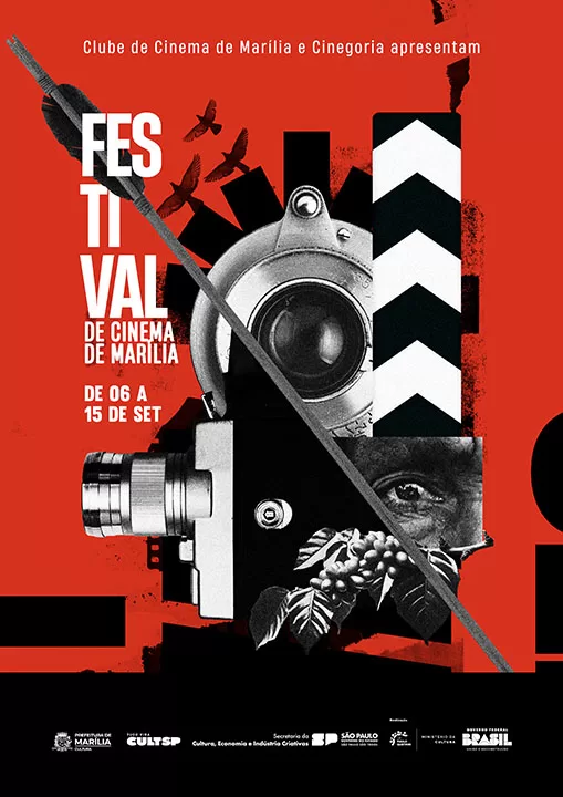 Cartaz promocional Festival de Cinema de Marília 2024 - Estevão Garrido